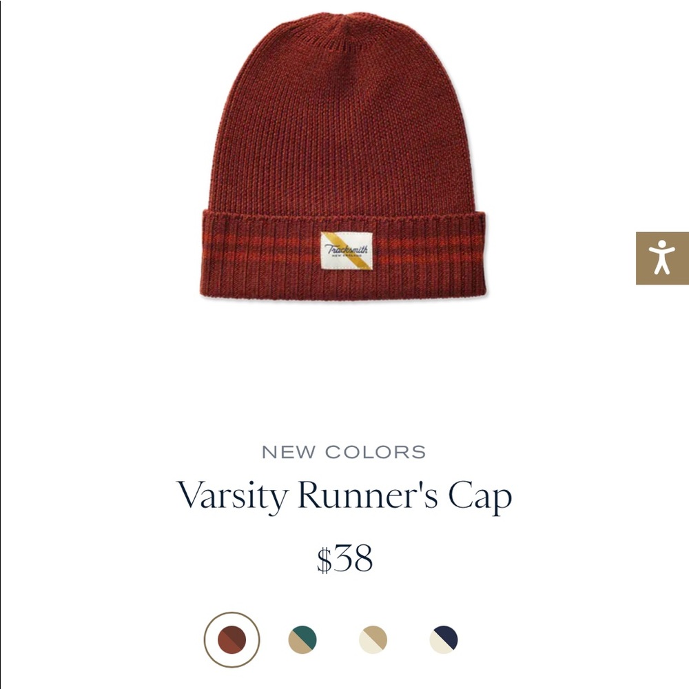 Tracksmith merino hat - never worn!